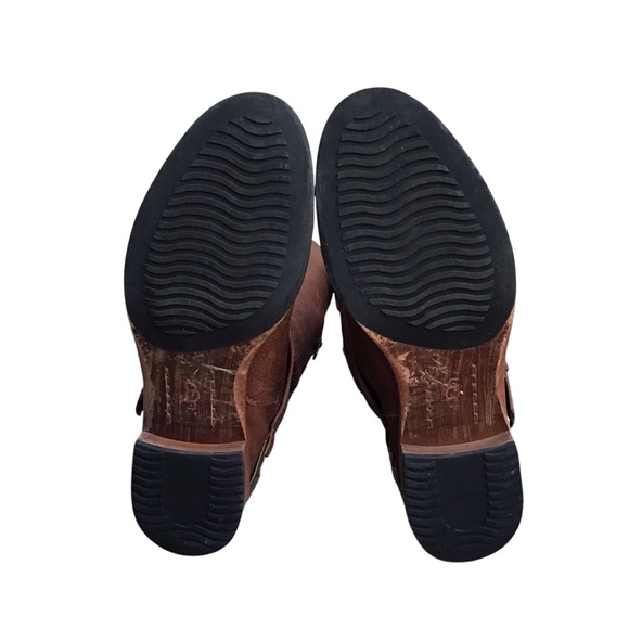 UGG Australia Channing Chocolate Leather Knee High Boots Size 7 - Picture 13 of 16